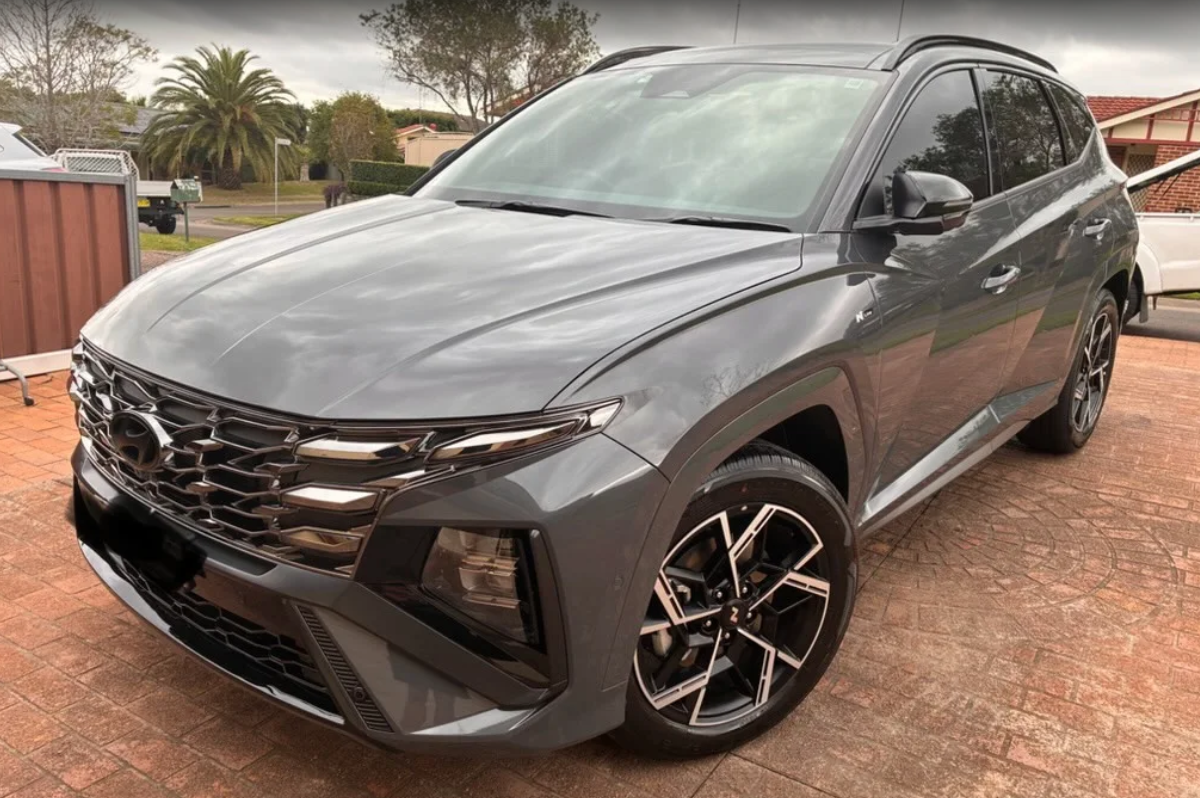 Hyundai_Tucson_GenTek_Graphene_Coating_and_Interior_Protection in driveway Hurstville