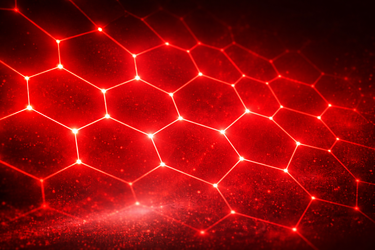 Red graphene molecular structure representing the advanced technology used in GenTek graphene ceramic coatings.