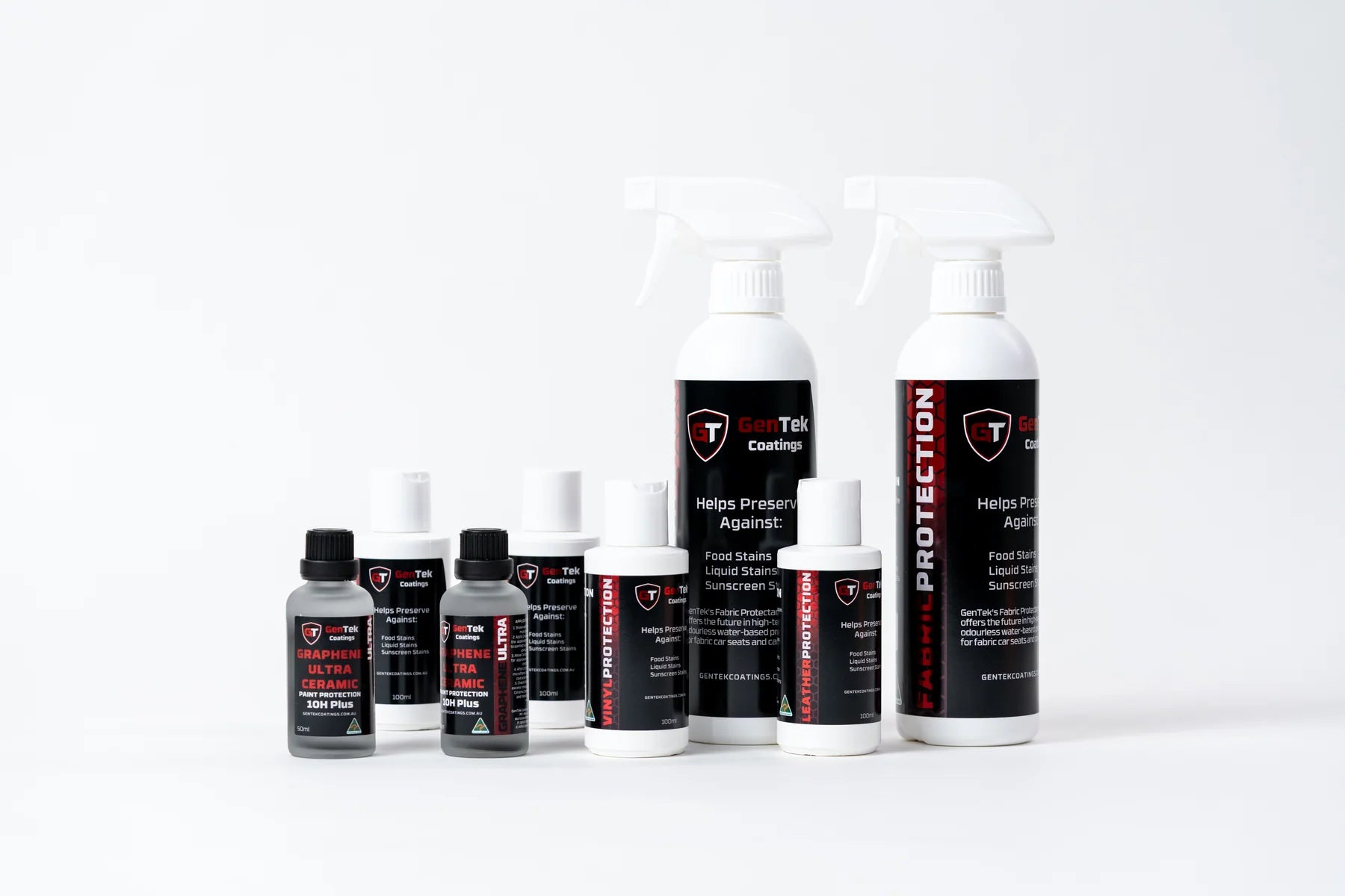The GenTek range: coatings, interior protection and fabric protection